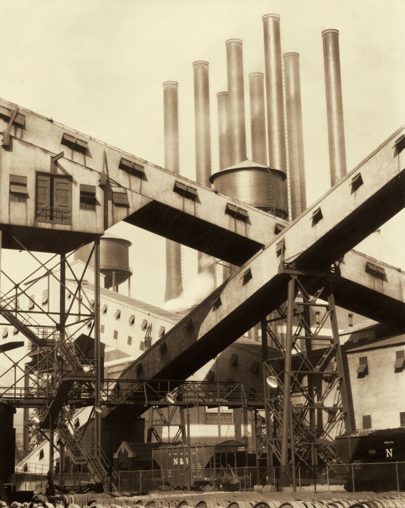 Criss-Crossed Conveyors, 1927 — Charles Sheeler